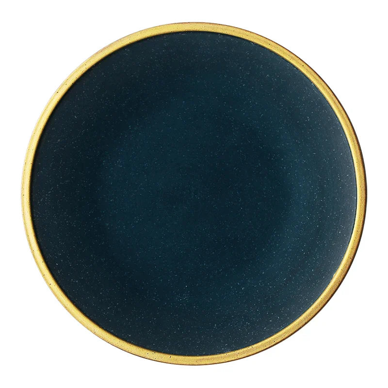 DecorBites™ Ceramic Western Dinnerware Set - Eco-Friendly Porcelain Plates, Bowls, and Cutlery