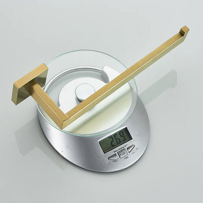 DecorBites™ Brushed Gold Bathroom Hardware Set - Robe Hook, Towel Rail, Tissue Holder & more