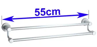 DecorBites™ Double Towel Bar: High Quality Aluminium Round Towel Holder for Bathroom