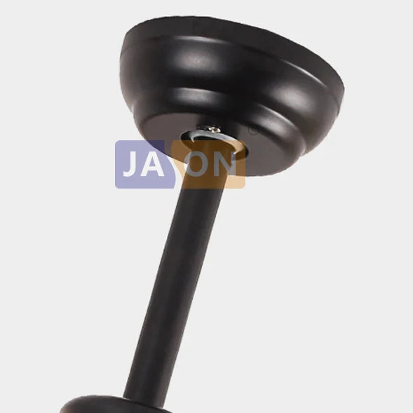 DecorBites™ Edison Loft Iron Glass Wood Ceiling Fan with LED Light for Foyer Bedroom