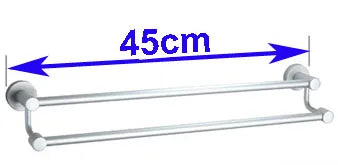 DecorBites™ Double Towel Bar: High Quality Aluminium Round Towel Holder for Bathroom