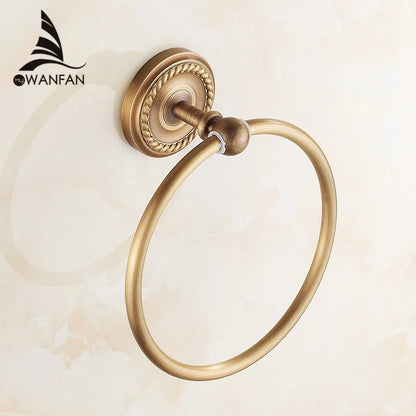 حامل مناشف الحمام DecorBites™ المصنوع من النحاس العتيق والمثبت على الحائط