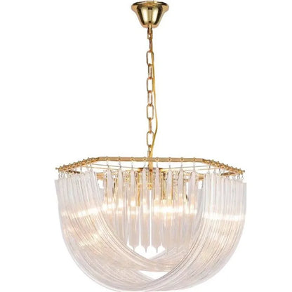 DecorBites™ Art Glass Tube Pendant Chandelier Dining Room Hanging Lamp