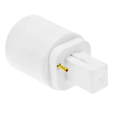 Adaptador DecorBites™ para portalámparas LED G24 a E27 - Blanco