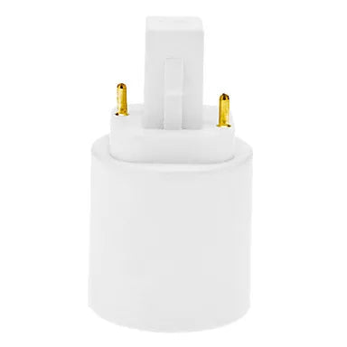Adaptador DecorBites™ para portalámparas LED G24 a E27 - Blanco
