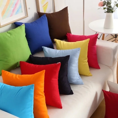 Decorbites™ Jelly Color Leinwand-Kissenbezüge in verschiedenen Größen