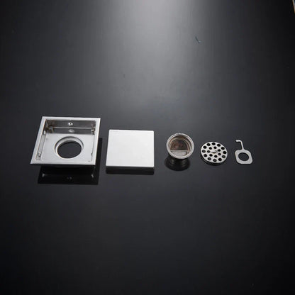 ديكوربايتس™ - غطاء مصفاة نفايات مربعة الشكل بقطر 10 سم ومصرف أرضي من النحاس العتيق