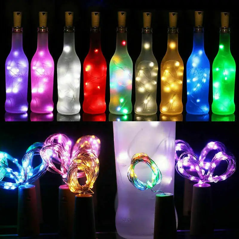 DecorBites™ Solar Wine Bottle Fairy Lights - Home Decoration