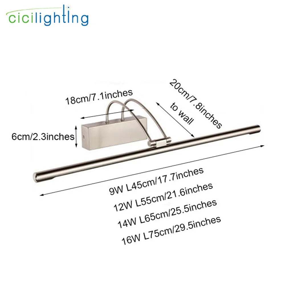 Lámpara LED DecorBites™ para espejo de baño, estilo moderno, 45-75 cm