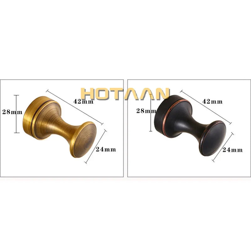 خطاف تعليق الملابس على الحائط من النحاس العتيق من DecorBites™، وعلاقة رداء الحمام