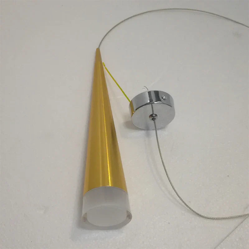 Lámpara colgante cónica DecorBites™: Iluminación industrial moderna de aluminio para el hogar, la sala de estar y la cafetería.