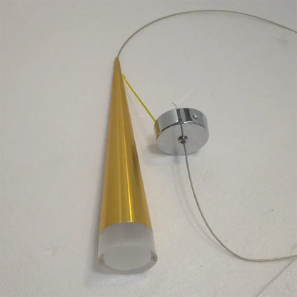 Lámpara colgante cónica DecorBites™: Iluminación industrial moderna de aluminio para el hogar, la sala de estar y la cafetería.