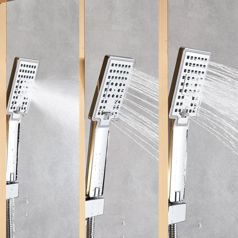 DecorBites™ LED Rain Shower Column Tower with Digital Screen and Massage Jets