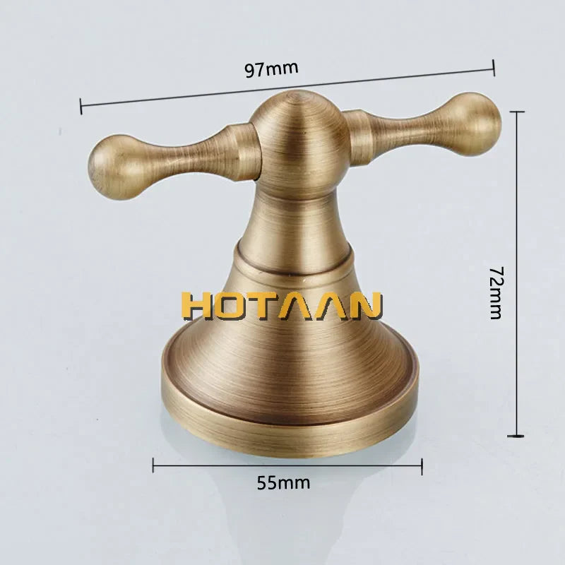 DecorBites™ Antique Bronze Brass Wall Hooks & Racks for Clothes, Towels, Coats & Robes