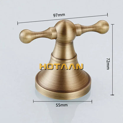 DecorBites™ Antique Bronze Brass Wall Hooks & Racks for Clothes, Towels, Coats & Robes