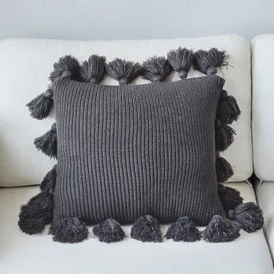 Decorbites™ Strick-Kissenbezug in Einheitsfarben - Weiches 45*45cm Kissenbezug für Sofa, Bett, Kinderzimmer