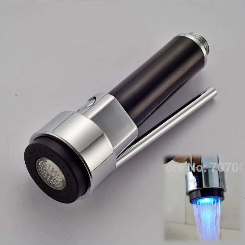 Repuesto de cabezal rociador extraíble para grifo de cocina cromado con luz LED DecorBites™