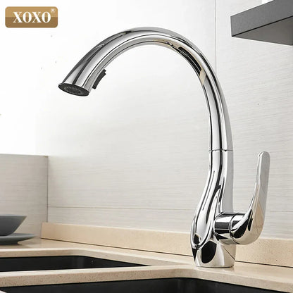 Grifo mezclador de agua extraíble monomando para cocina DecorBites™ Golden