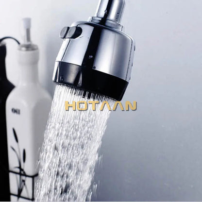 DecorBites™ Dual Hole Brass Chrome Kitchen Sink Tap Mixer