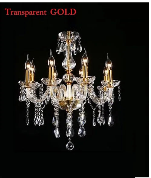 DecorBites™ Crystal Chandelier LED Ceiling Pendant Lamp Fixture for Modern Indoor Decor