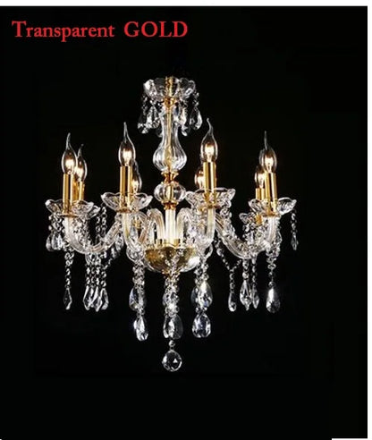 DecorBites™ Crystal Chandelier LED Ceiling Pendant Lamp Fixture for Modern Indoor Decor