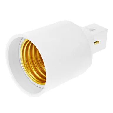 Adaptador DecorBites™ para portalámparas LED G24 a E27 - Blanco