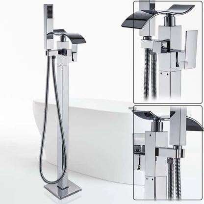 Grifo mezclador para bañera DecorBites™ en bronce negro | Accesorio de bañera tipo cascada con monomando