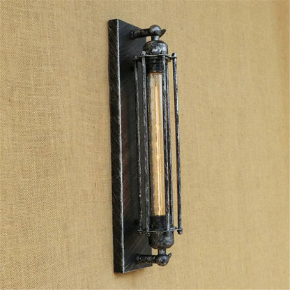 DecorBites™ Black Rustic Edison Bulb Wall Light with Metal Lampshade for Stair Kitchen