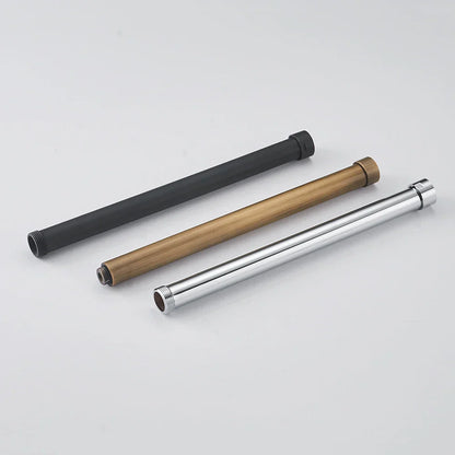 DecorBites™ 12" Gold Solid Brass Shower Mounting Bracket Extension Tube Arm for Bathroom Shower