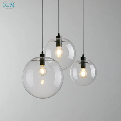 DecorBites™ Bubble Glass Ball Pendant Light for Modern Living Room Kitchen Bedroom