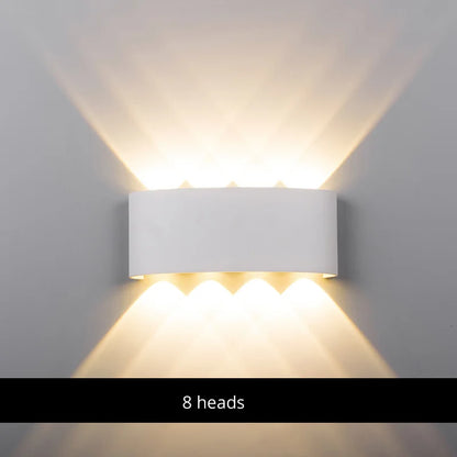 مصابيح الحائط المصنوعة من الألومنيوم من DecorBites™: وحدة إضاءة بجانب السرير وغرفة المعيشة، إضاءة دافئة/باردة، تيار متردد 85-260 فولت