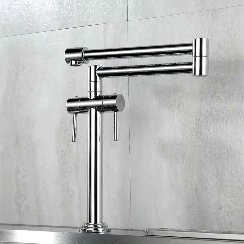 DecorBites™ Kitchen Faucet: Solid Brass Deck Mounted Sink Mixer in Multiple Finishes