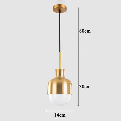 مصباح معلق على شكل كرة أكريليك من DecorBites™ لديكور السقف العصري البسيط