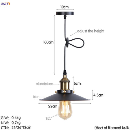 Lámparas colgantes LED Edison retro doradas DecorBites™ para comedor, sala de estar y decoración industrial