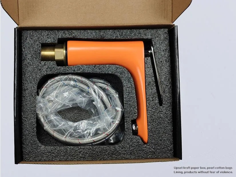 DecorBites™ Basin Faucet Hot&Cold Mixer Tap Brass Gold/Chrome/White/Red/Black for Bathroom Sink