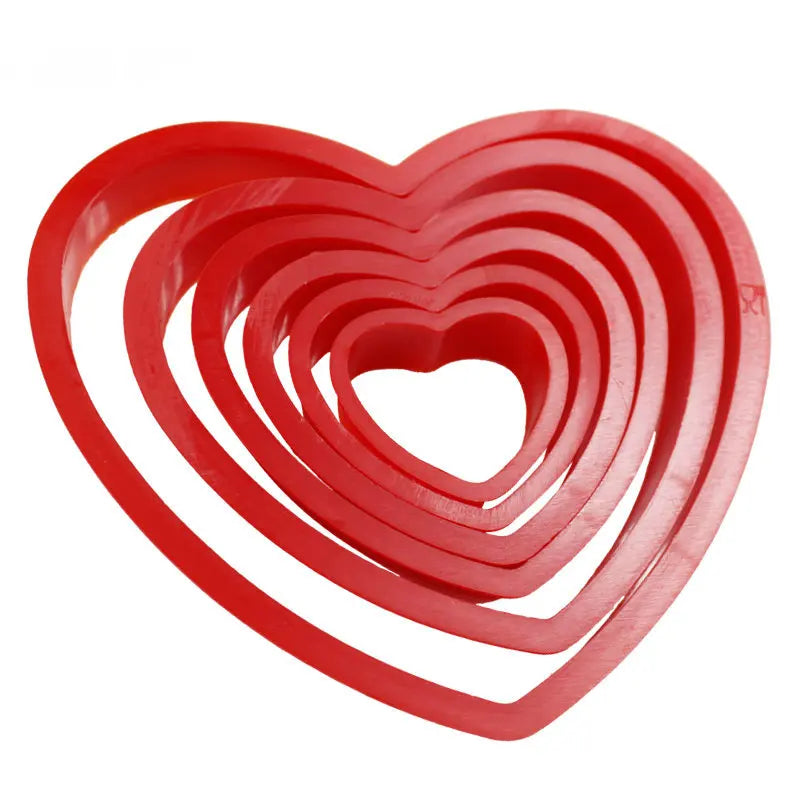 DecorBites™ Heart Shaped Cake Cutter Set for Baking & Decorating
