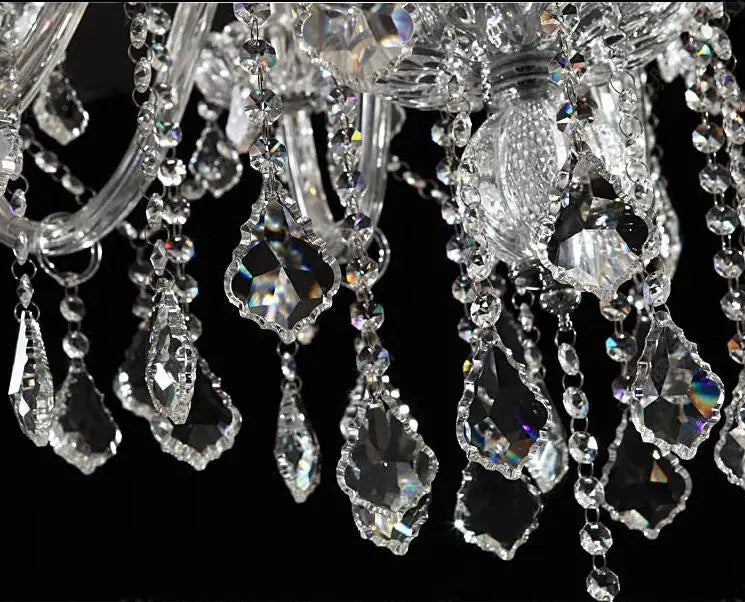 DecorBites™ Hand Blown Crystal Chandelier Light Modern Large Cristal Lustre