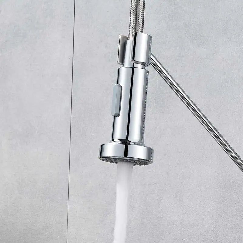 DecorBites™ Dual Function Chrome Kitchen Sprayer Head, Replace Spout Stream for Faucet