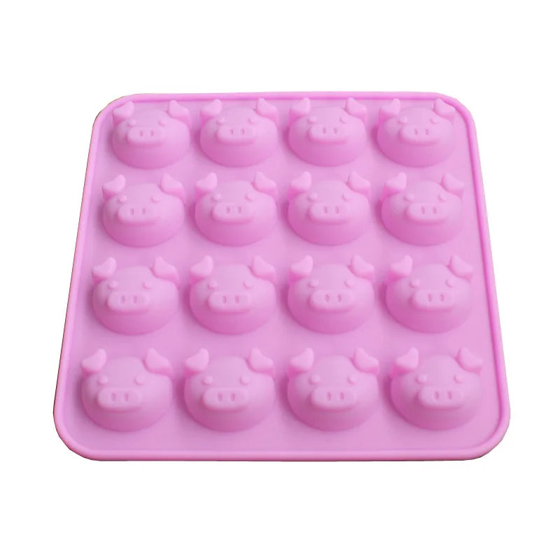 DecorBites™ Cute Pig Head Silicone Cake Mold for Chocolate, Soap - DIY Piggy Mold