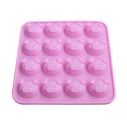 DecorBites™ Cute Pig Head Silicone Cake Mold for Chocolate, Soap - DIY Piggy Mold