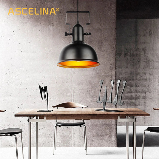 DecorBites™ Industrial Pendant Light: Retro Iron Hanging Lamp for Home & Store Decor Lighting