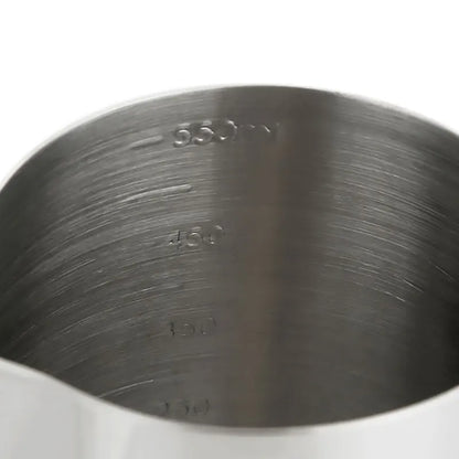 كوب رغوة ديكوربايتس™: إبريق قياس من الفولاذ المقاوم للصدأ لفن اللاتيه