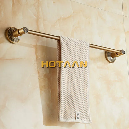 حامل مناشف فردي من DecorBites™ مصنوع من النحاس العتيق، مثبت على الحائط للحمام