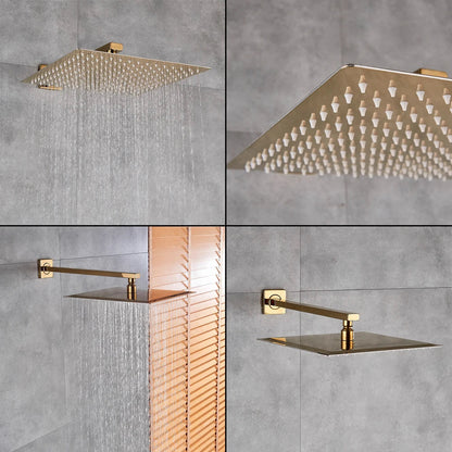 DecorBites™ Gold Rain Shower Bath Faucet Wall Mounted Shower Set