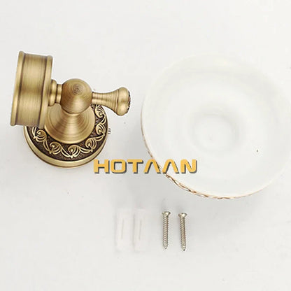 حامل صابون نحاسي عتيق من DecorBites™، سلة صابون حمام من النحاس النقي