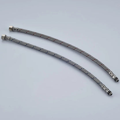 خرطوم سباكة صنبور ديكوربايتس™ من الفولاذ المقاوم للصدأ بطول 40 سم للمياه الساخنة والباردة