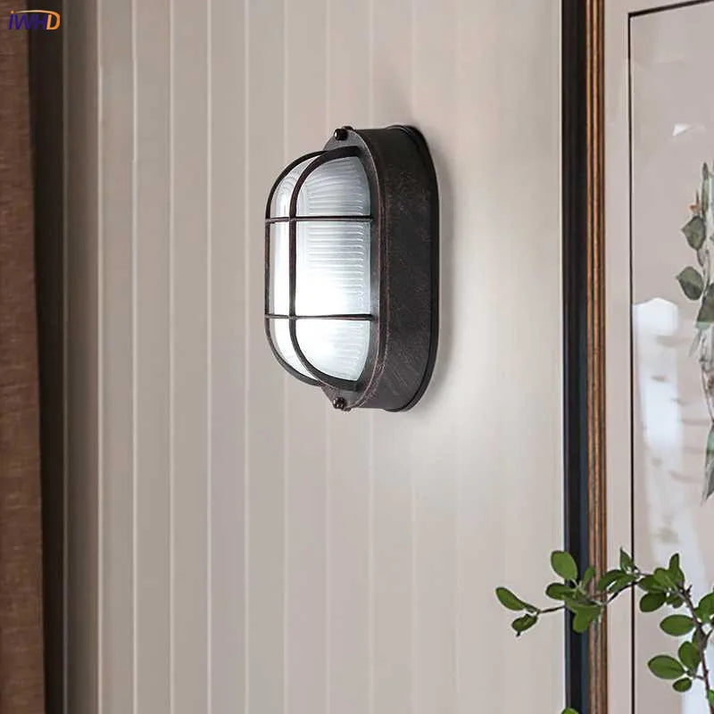 Decorbites™ Industrielle Glas-Wandlampe Retro Vintage Treppenlampe LED-Leuchte