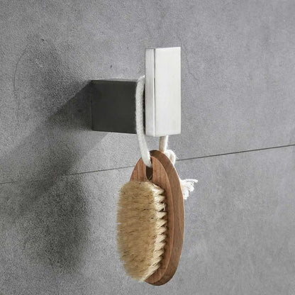 DecorBites™ Brushed Nickel Stainless Steel Bathroom Hardware Set - 4-Piece Accessory Kit