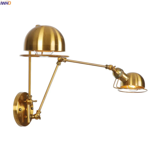DecorBites™ Industrial Swing Arm Wall Sconce Light Fixture Bedroom Bathroom Loft Vintage