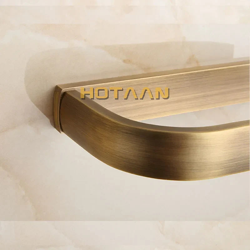 DecorBites™ Brass Finish Toilet Paper Holder: Solid Brass Bathroom Accessory